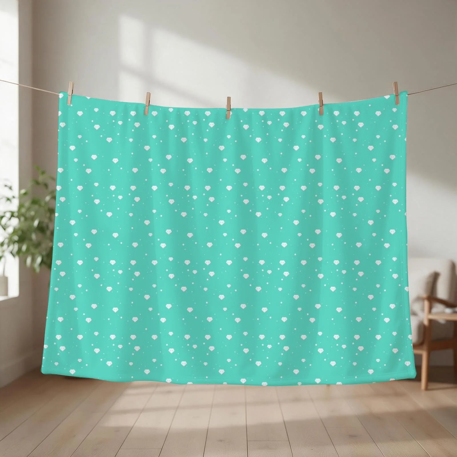 SHINee diamond pattern Throw Blanket couch cozy soft plush fuzzy picnic outdoor blanket
