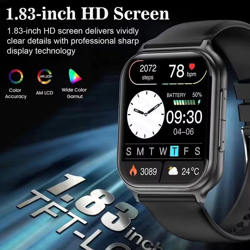 2026 New Men Fashion AMOLED SmartWatch 100+Sports IP68 Waterproof GPS Tracker Bluetooth Call Women Smart Watch For Android IOS view 6