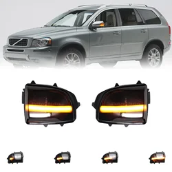 LED Side Wing Door Side Mirror Dynamic Turn Signal Light LED Flashing Indicator for Volvo XC70 XC90 2007-2014