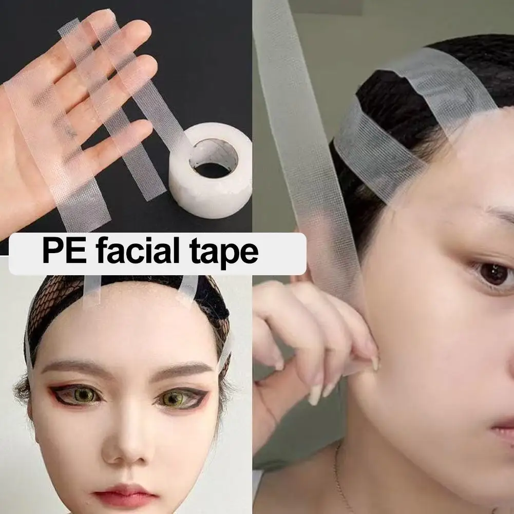 เทปพลาสติกใสสำหรับหน้าแบบม้วน ระบายอากาศได้ดี ใช้ยกกระชับผิวหน้า ลดเลือนริ้วรอย แต่งหน้า เครื่องมือเสริมความงาม ใช้ติดตาสองชั้น ขนตาปลอม รุ่น C7D0