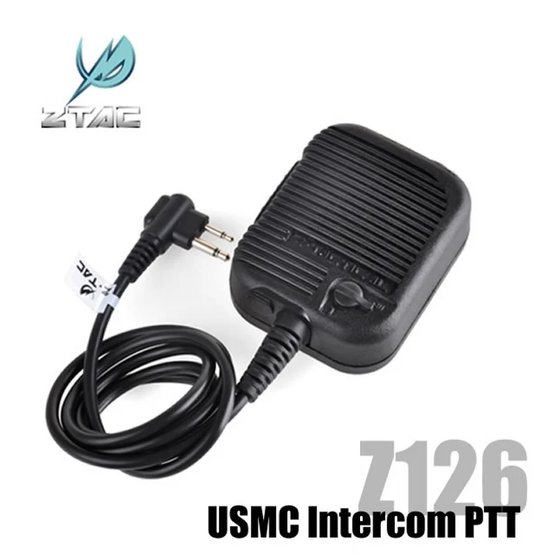 

Z Tactical Headset USMC Intercom PTT Softair Radio PTT Adapter Ztac Airsoft Headphone Accessories Kenwood Z126