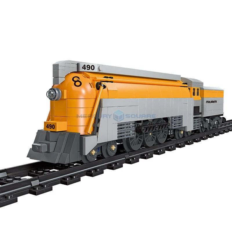 CO 490 Treno A Vapore MOC 59021 Modello Ferroviario Ad Alta Velocità Blocchi Ferrovia Pista Ferrovia Buliding Mattoni Tech Giocattolo Regalo FAI DA TE Set Bambini Ragazzi