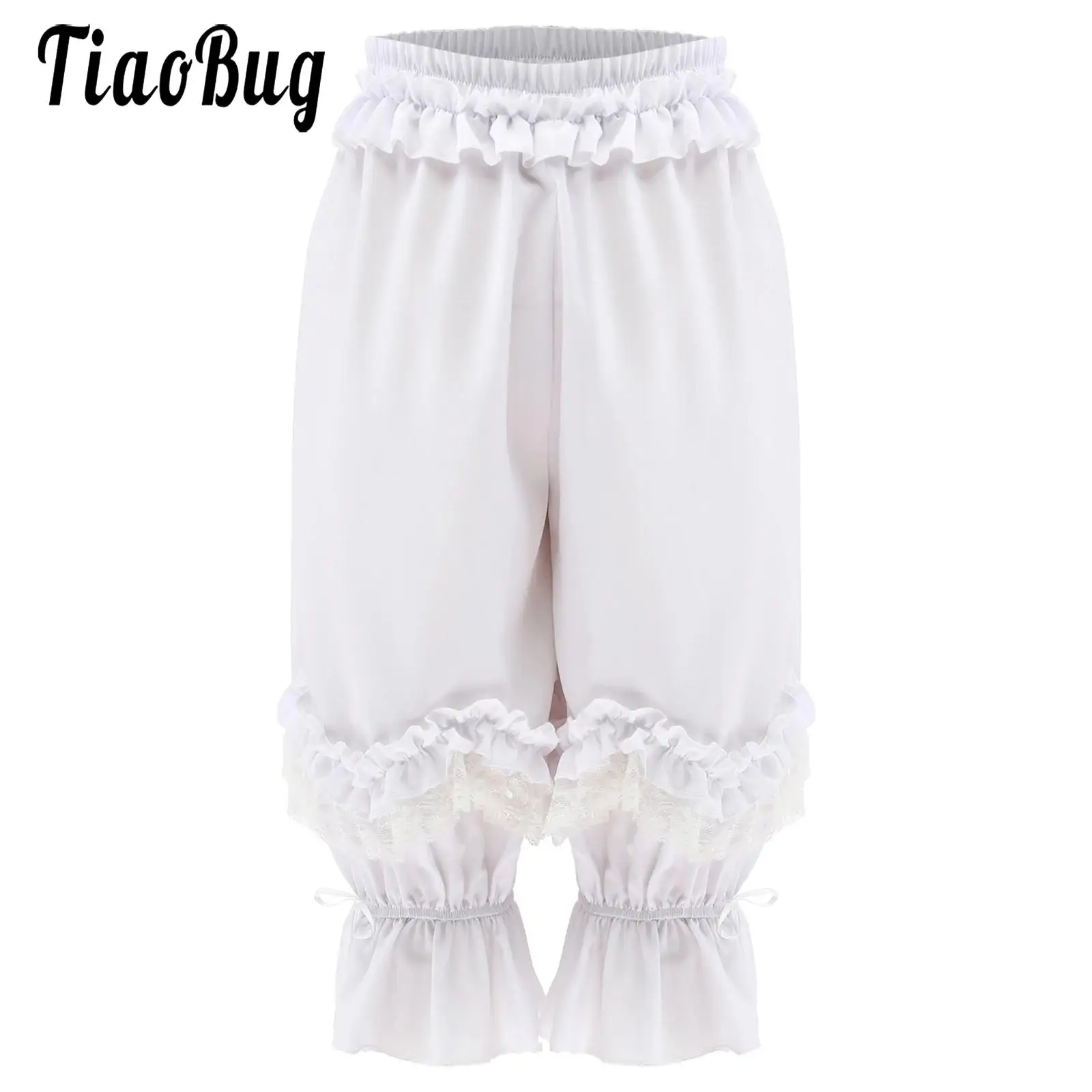 

Kids Girls Medieval Renaissance Lolita Bloomers Pants Elastic Pumpkin Shorts Summer Girl Pumpkin Bubble Bloomer Safety Underwear