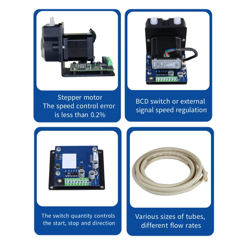 Günstiger Fabrikpreis Bioreactor Micro Flow DC Bürstenlose Peristaltikpumpe