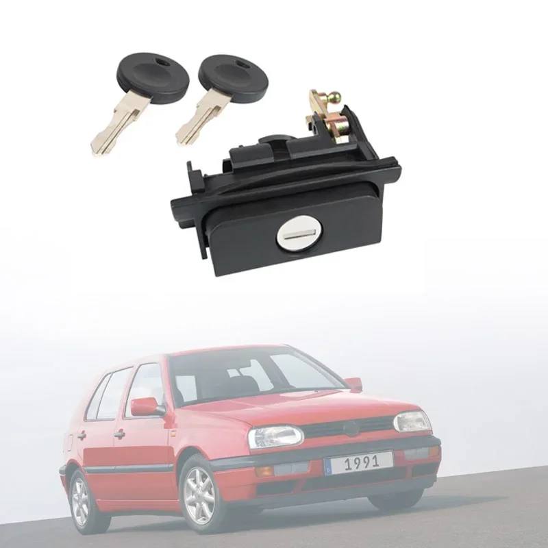 Rear Tailgate Trunk Boot Handle Lock 2 Keys For VW Golf Mk3 III 1991-1997 & Polo Classic 1994-1997 OE# 1H6827571E