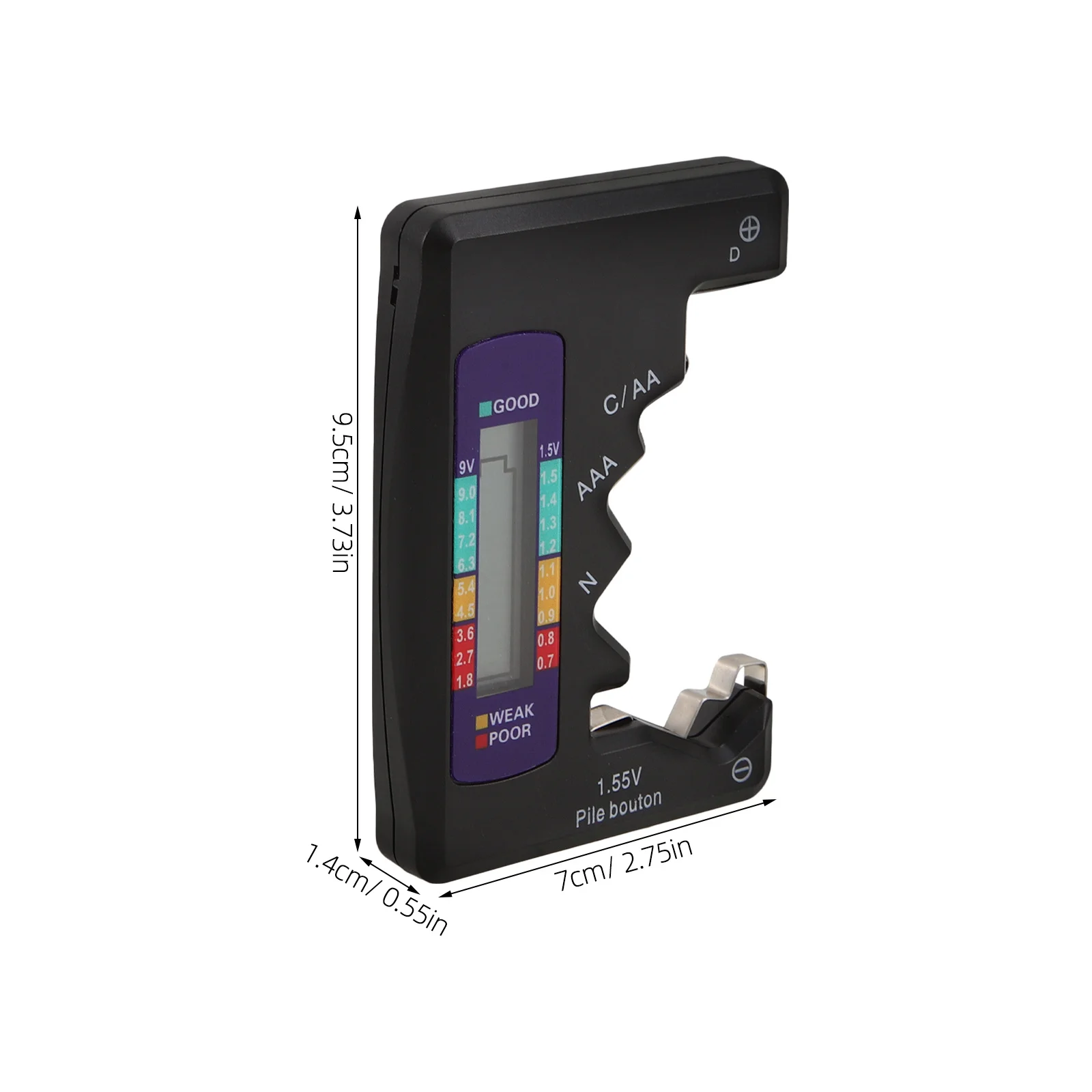 Tester Tool Portable Checker Device For Aa Aaa Button Batteries Voltage Testing Small Measuring Instrument Tool