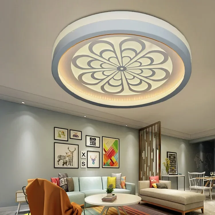 Modern simple round bedroom living room light Acre creative ceiling light