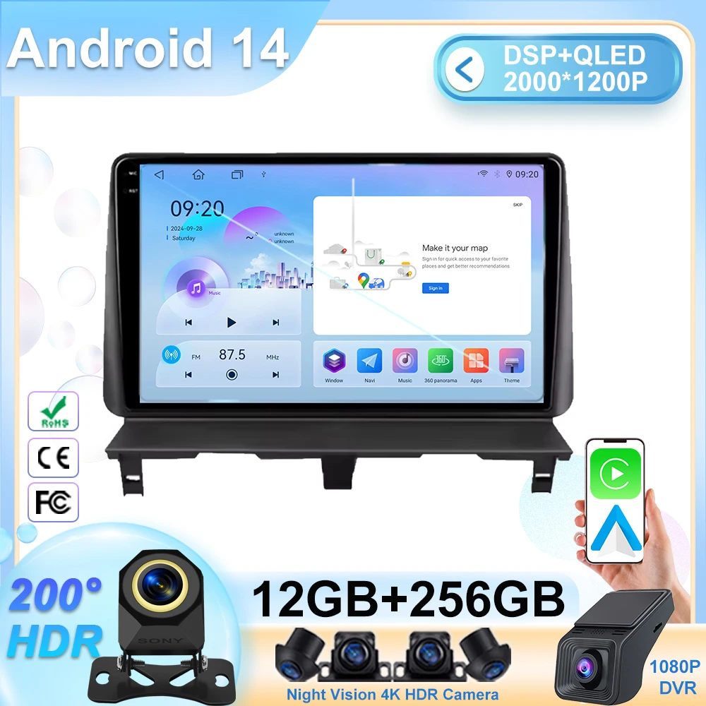 

Carplay Car Radio DVD For Peugeot Partner 1 2002 - 2008 Partner NO 2din Origin 1 2008-2011 Android Auto Multimedia Player Stereo