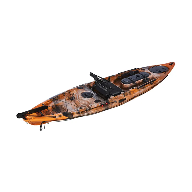 Airo 13ft Plastic 1 Person Sea Fishing Kayak with Sit-On-Top Pedal Drive CE Certified Customizable Colors at Competitive Price