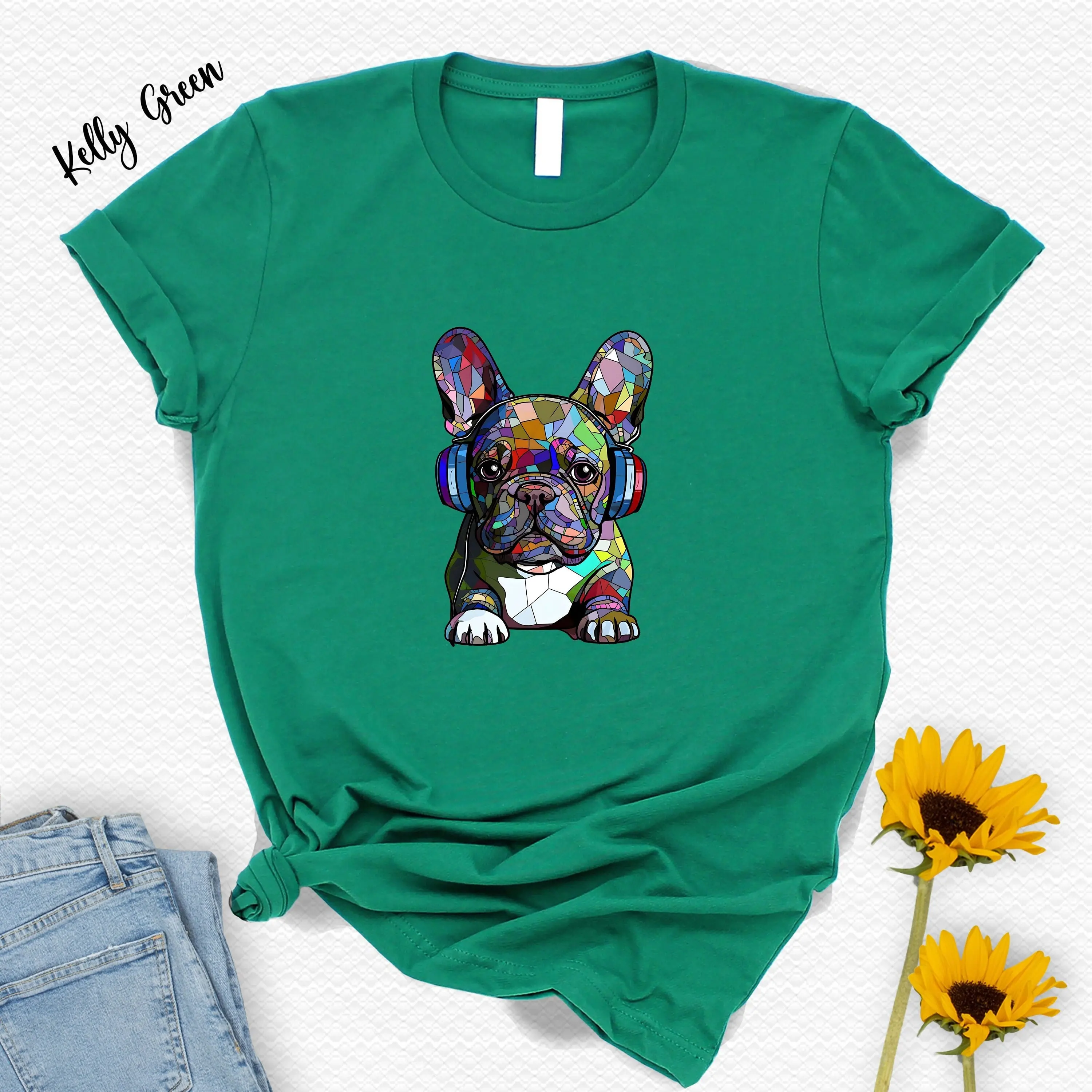 

French Bulldog T Shirt Unique For Dog Owners Funny Animal Nature Lover Camping Mountain Summer Dad Mom