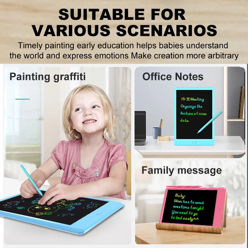 LCD Writing Tablet for Children, Drawing Board, Brinquedos para Aniversário, Thanksgiving, Halloween, Páscoa, Presente de Natal, 7.5 ", 10.5", 12.5"