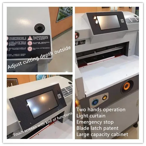 Latest model 4606 on promotion - low price. 460 mm A3 program electrical paper cutter. Cutter.