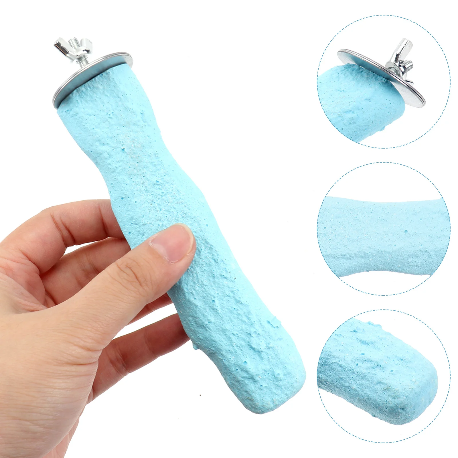 

Stone Teething Bird Beak Grinding Perches Cage Birds Cage Decor Decor Parrot Chewing Bar Pet Accessories Small Animals