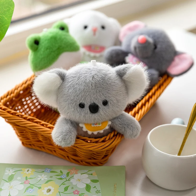 Cute Animal Plush Toy Computer Decoration 13cm Computer Dressing Plush Doll Office Work Partner Doll Colleagues Giving Gifts