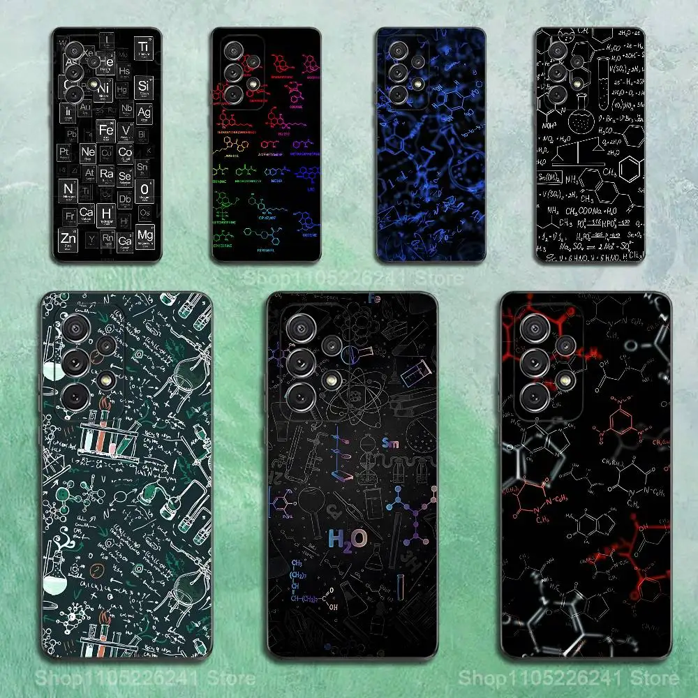 

Elements Number Art Chemical For Samsung S9,S10,S20,S10,S21,S25,S24,S23,Ultra,FE,Plus,Lite,Soft Silicone Black Case