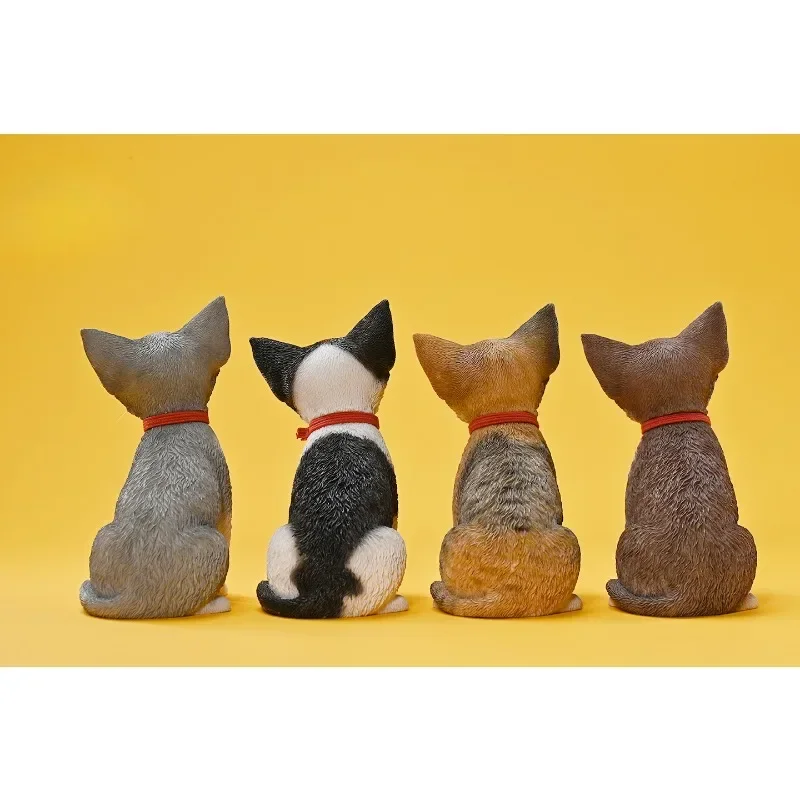 Jxk 1/3 escala adorável animal de estimação alemão wirehair gato resina modelo boneca colar adereços para figuras de ação de 12 polegadas brinquedos colecionáveis presente