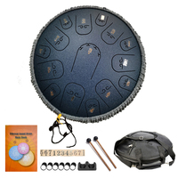 14 Inch Steel Tongue Drum 15 Notes Handpan Drum Percussion Instruments Yoga Meditation Music Drums Hand Pan Tambourine Gifts