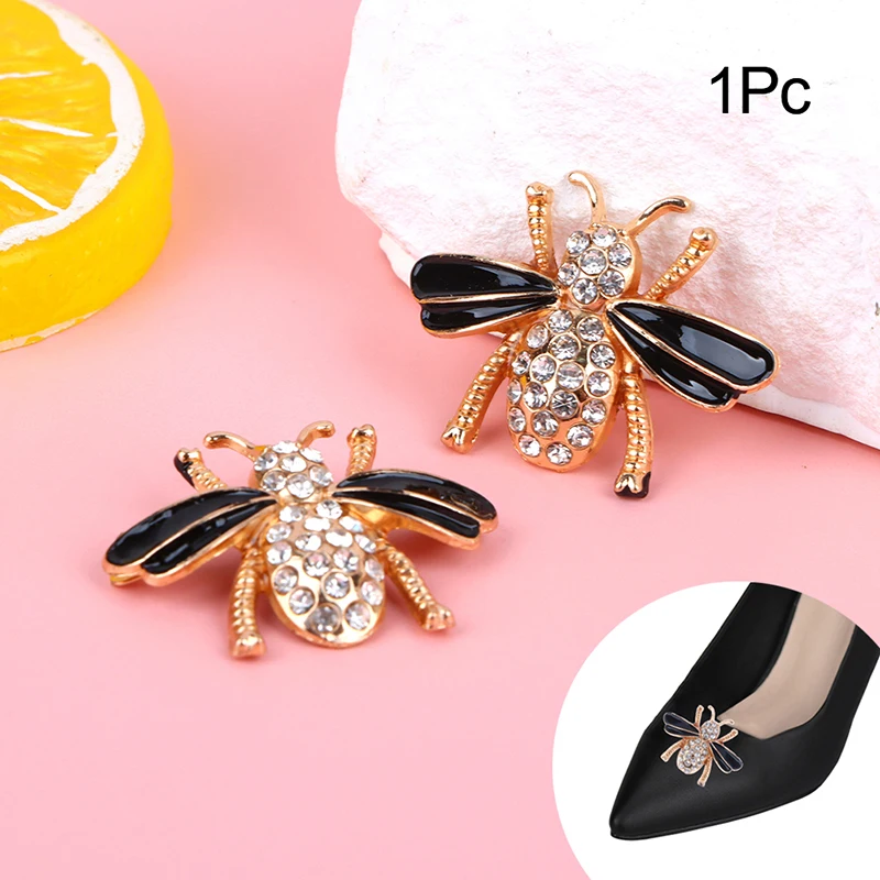 1Pc Bee Shoe Clip Metal Shoe Buckle Women High Heel Charms Buckle Pumps Lady Flat Shoes Decor Akcesoria