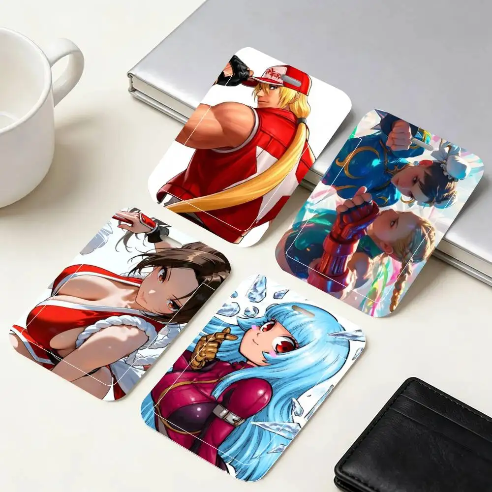 KOF The King Of Fighters ID Card Holder Neck Strap Pendant Door Badge Holder Lanyards Keychain Work Credential Case Gift - view 3