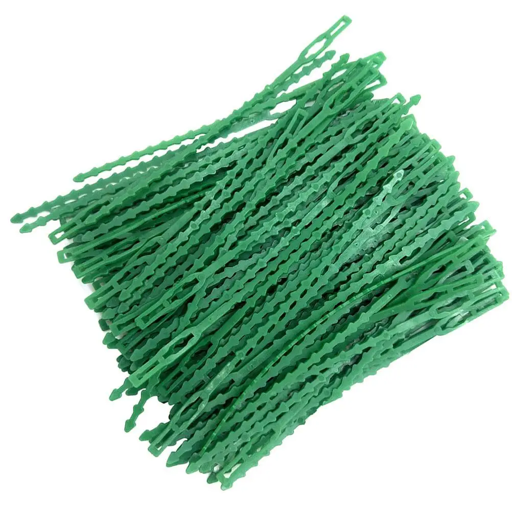 

120pcs Vines Fixing Buckle17cm23cm Random Green Reusable Support Tie Durable Plant Strapping Band