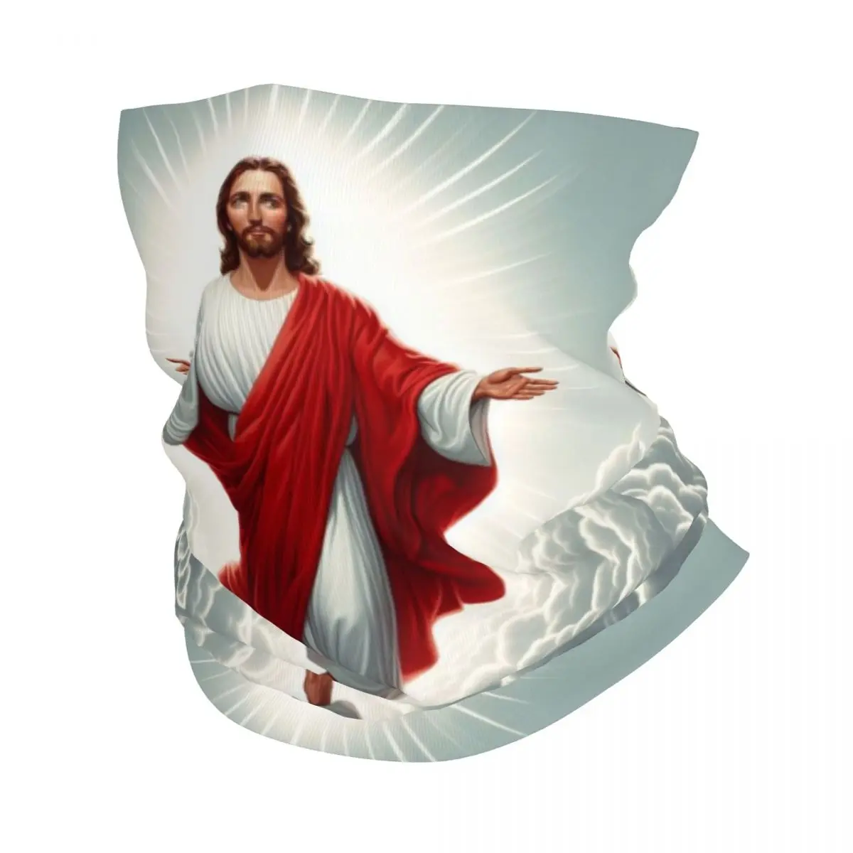 Christianity Jesus Christ Saint Mask Scarf Merchandise Neck Cover Catholic Religious Bandana Cool Riding Headwear for Men Women