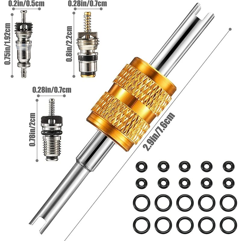 自動車用エアコンバルブコア除去ツール,自動車用AC,r134a,r1234yf,a,c,r12,冷蔵