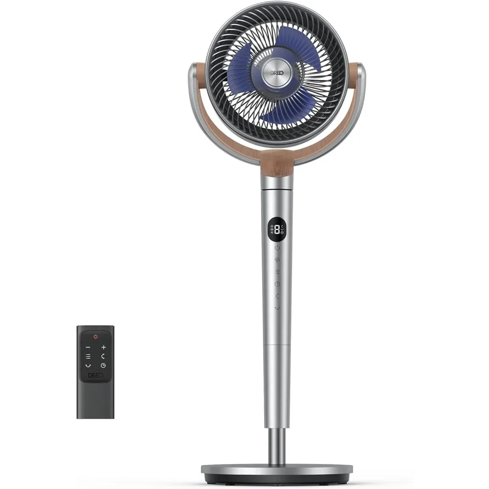 

%a Pedestal Fan with Remote, DC Motor Quiet Pedestals Fans, Adjustable Height, 8 Speeds, 3 Modes, Pedestal Fan