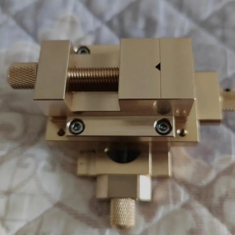 XY Axis Adjustable Miniature Stage -  Micro Cross Slide Vise with Dovetail Guide