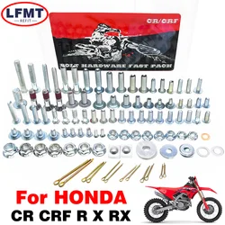 Motorcycle screwbolt repair rescue mending Full tool kit Fastener For HONDA CR CRF CRF250R 450R 250RX 450RX Dirt Bike 2003-2024