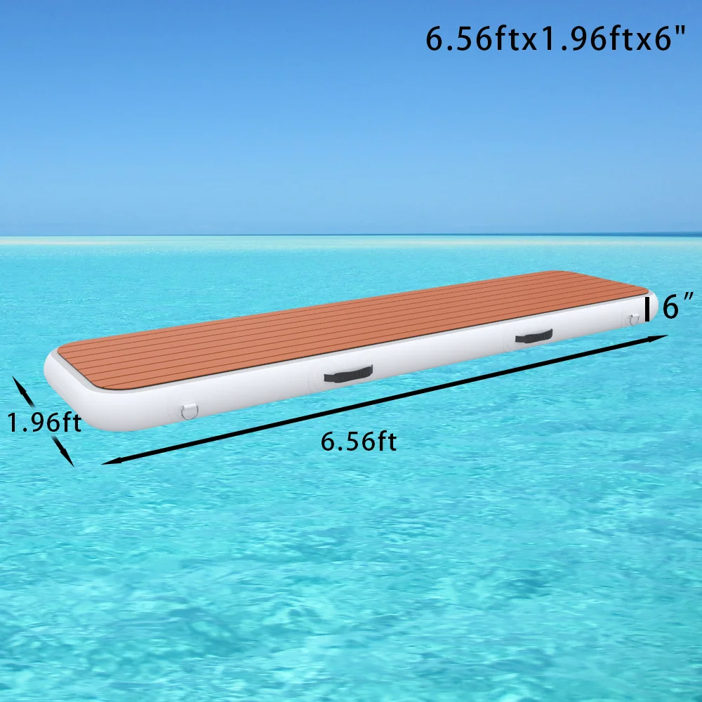 Direktverkauf auf Lager, Ausverkaufspreis! Tragbare aufblasbare Luftkissen Dock Wasserplattform Schwimmdock Matte aufblasbar schwimmend