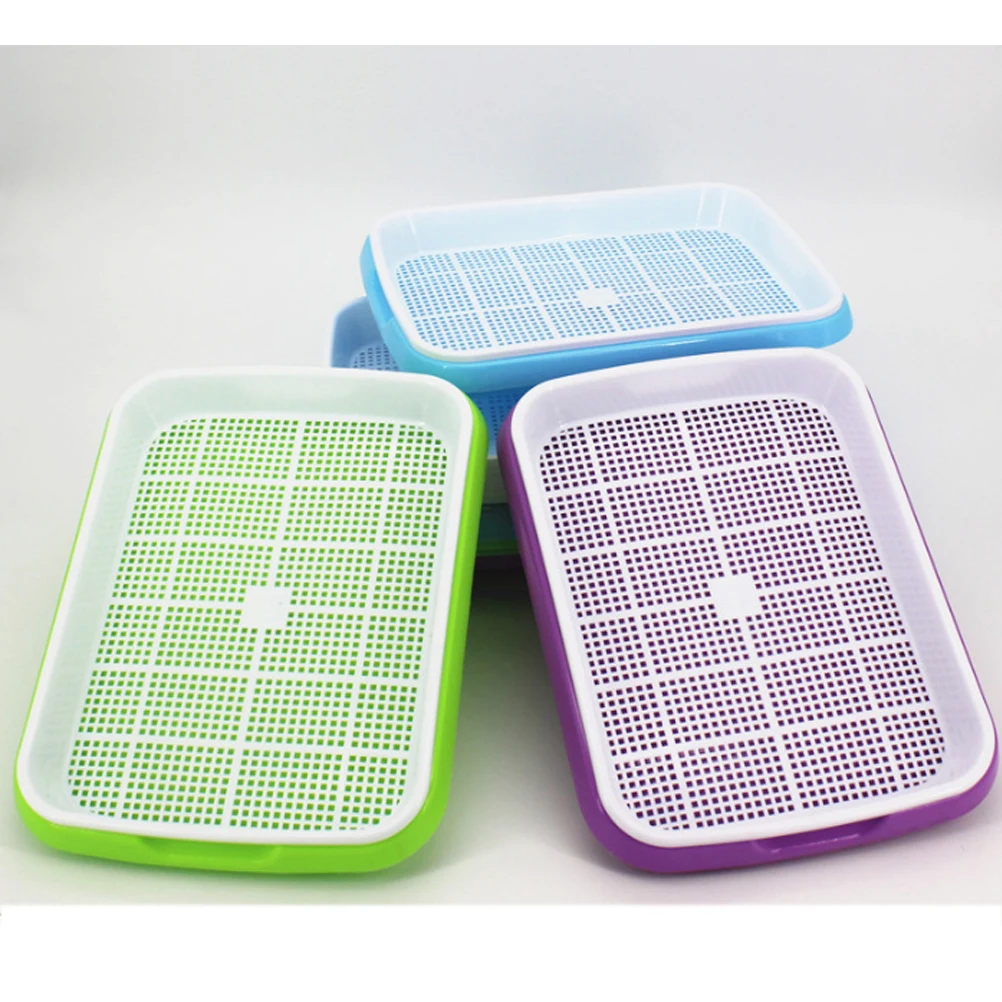

Sprouter Tray Set BPA Free PP High Budding Rate Soilless Seed Germination Grid Design Ventilated Anti Root for Microgreens