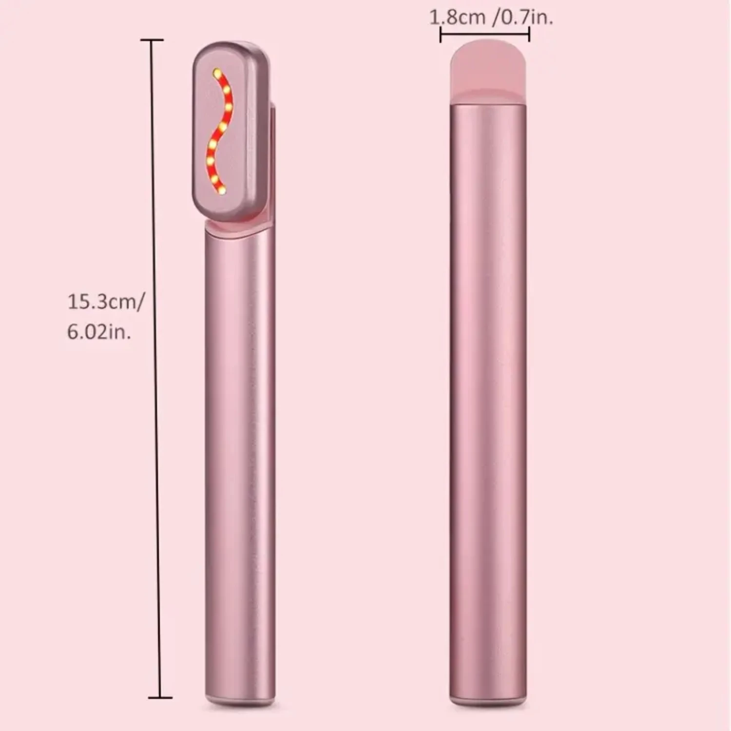 Advanced Professional 4-in-1 Red Light Therapy Skincare Wand with Microcurrent Technology - Effective Anti-Aging Facial Device f