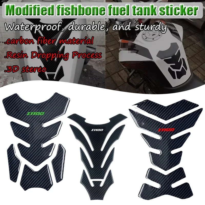 3D Motorcycle Accessories Gas Fuel Tank Pad Sticker Decals Fit For Kawasaki Z1100 2026 New z1100