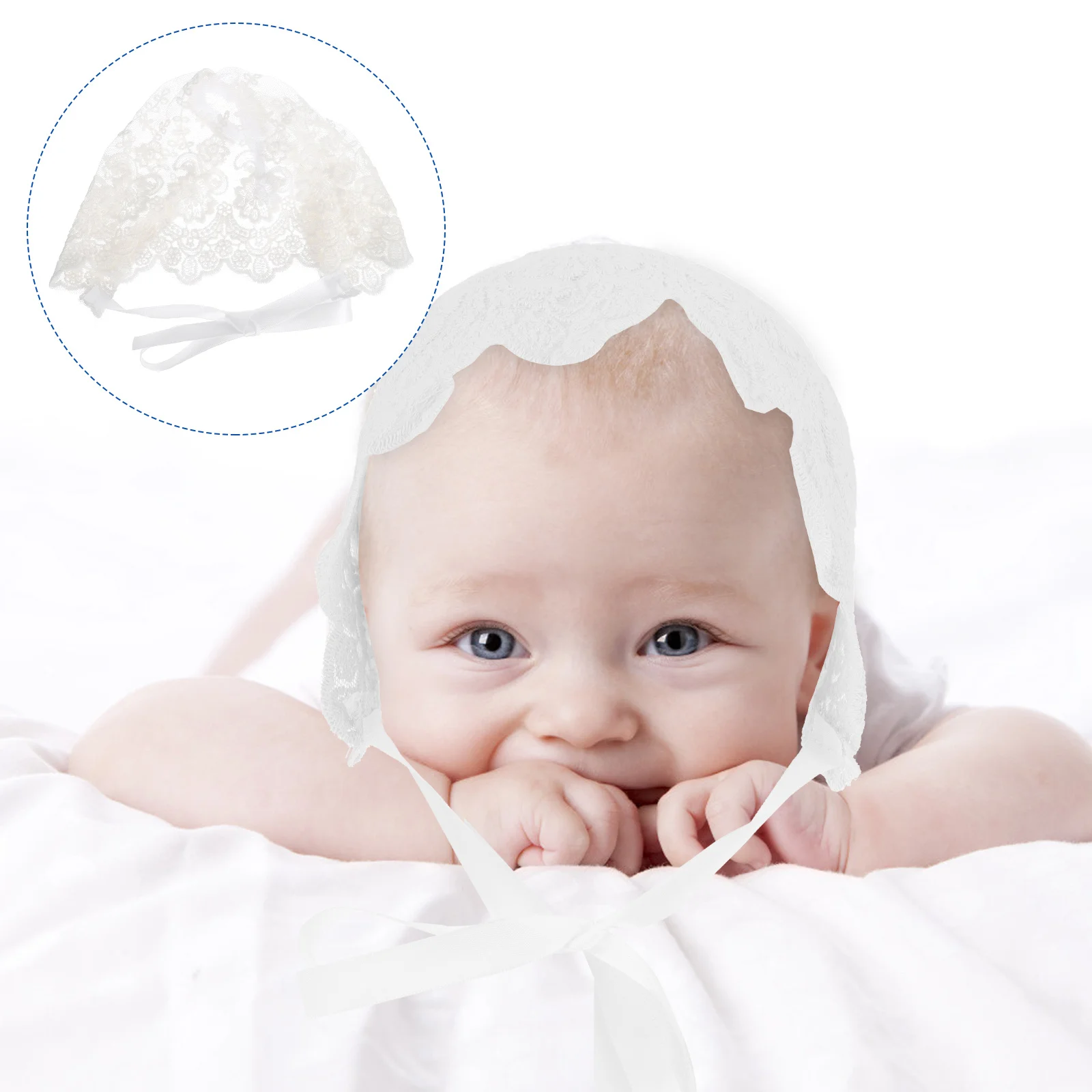 

1 шт., детский кружевной чепчик, хлопковая дышащая регулируемая шапка для маленьких девочек, весна-лето, милые шапки для маленьких девочек, вечерние фотографии