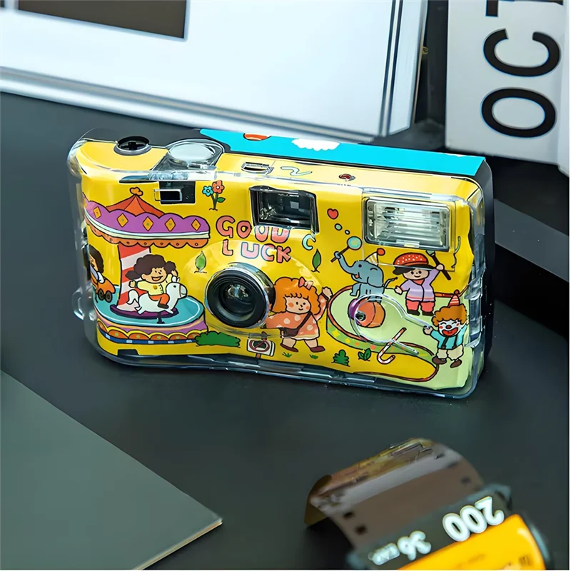 

Disposable Film Camera One Time Camera With Flash For Gathering Wedding Travel No.2-[Y03A]