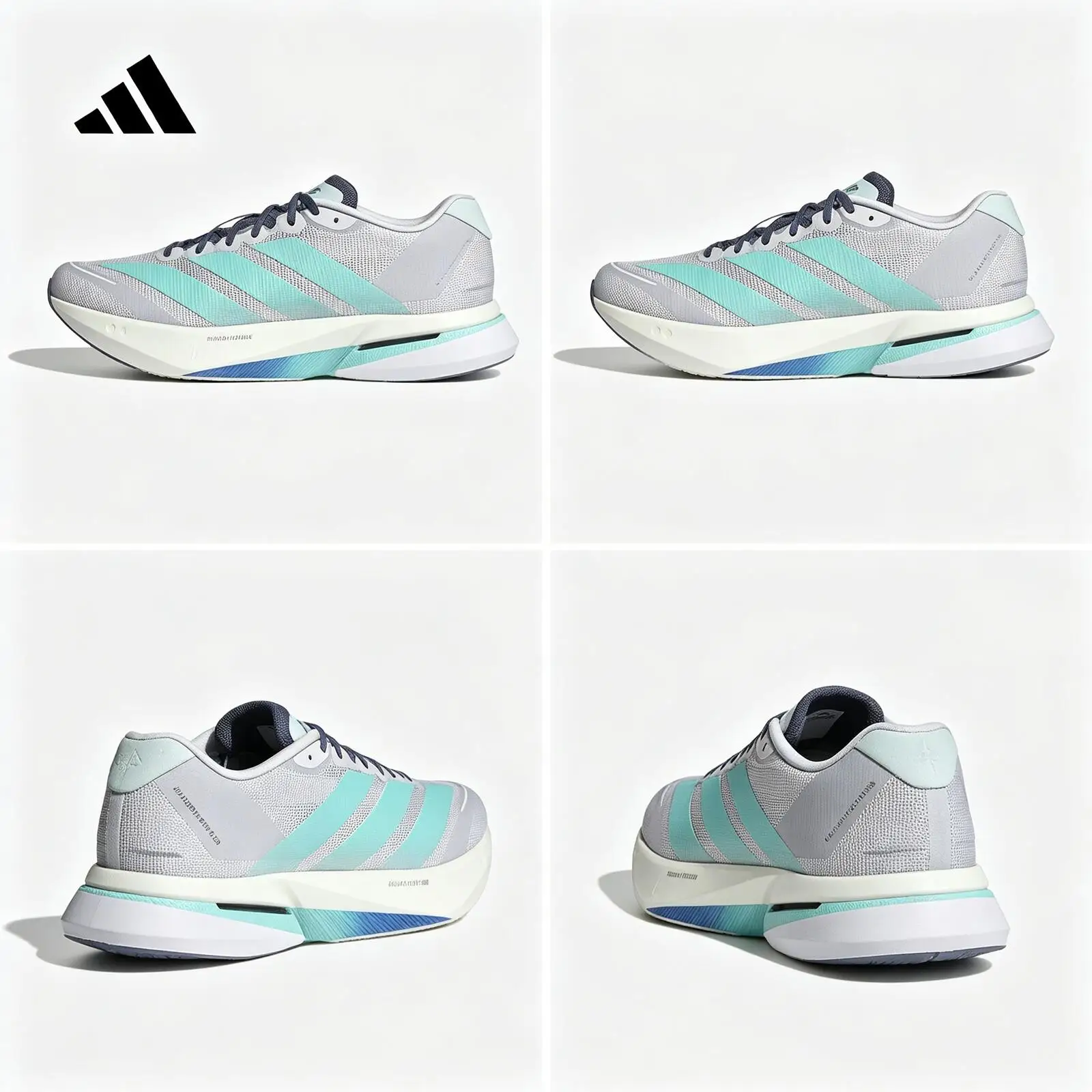Adidas 2026 Men Professional Running Race Sneakers Lightstrike Cushion Fiberglass Breathable Mesh Training Shoes KH8858
