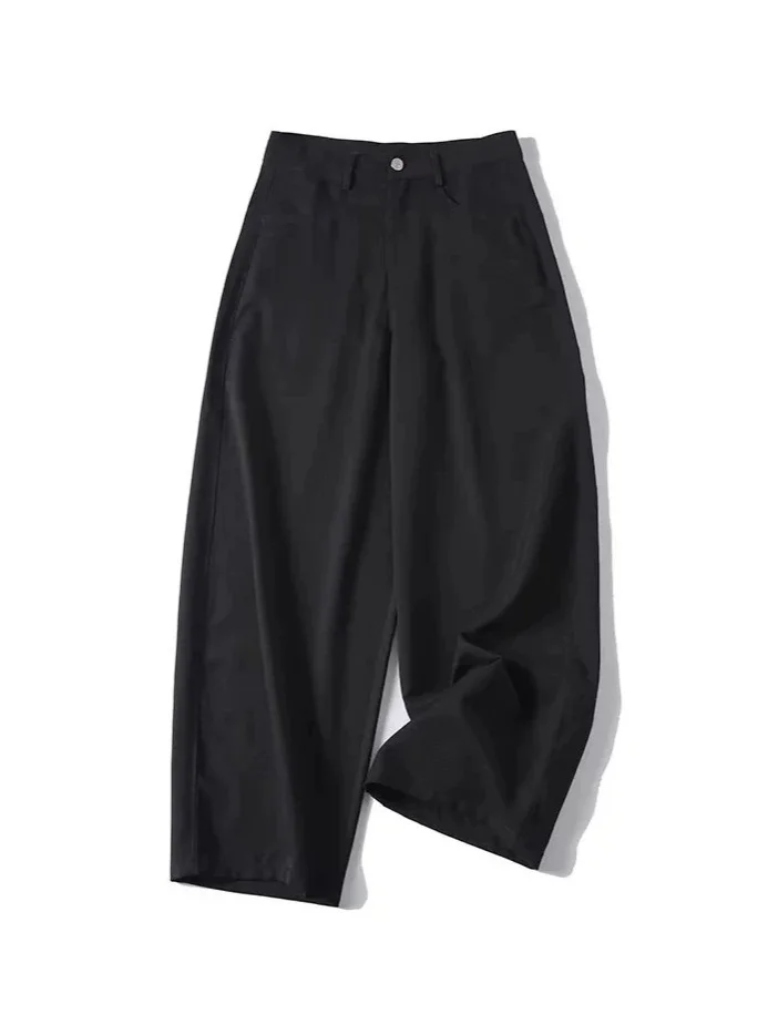 

Withered Versatile And Minimalist Commuting Style High Waisted Straight Leg Casual Pocket Pants Women's Pants And Trousers