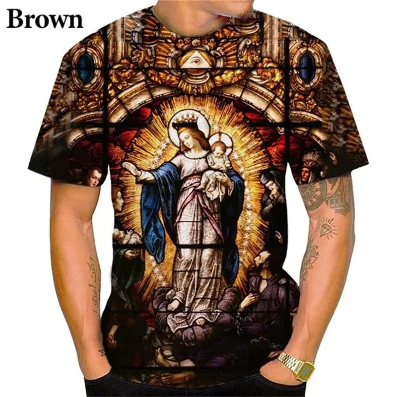 3D Printing Ladies Christian Graphic T Shirts For Men Women Casual Short Sleeve Belief Tee Top Short-sleeved Streetwear Tshirt