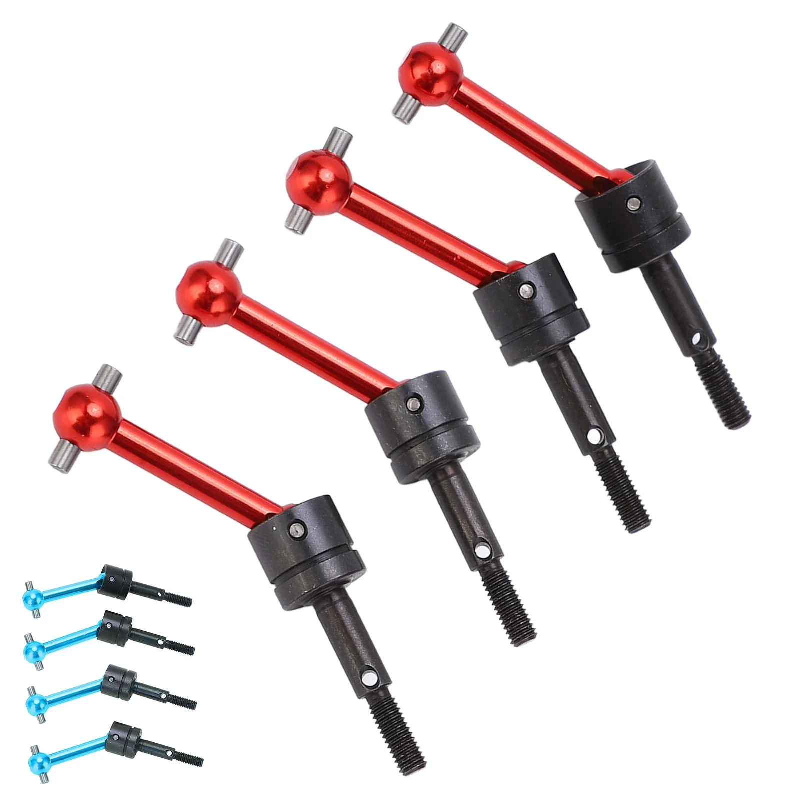 2/4PCS Metall-CVD-Antriebswelle für Tamiya TT02, 70 mm Universalachsen, hochfestes Upgrade für 1/10 RC-Auto, löst Bruch – Detail 9