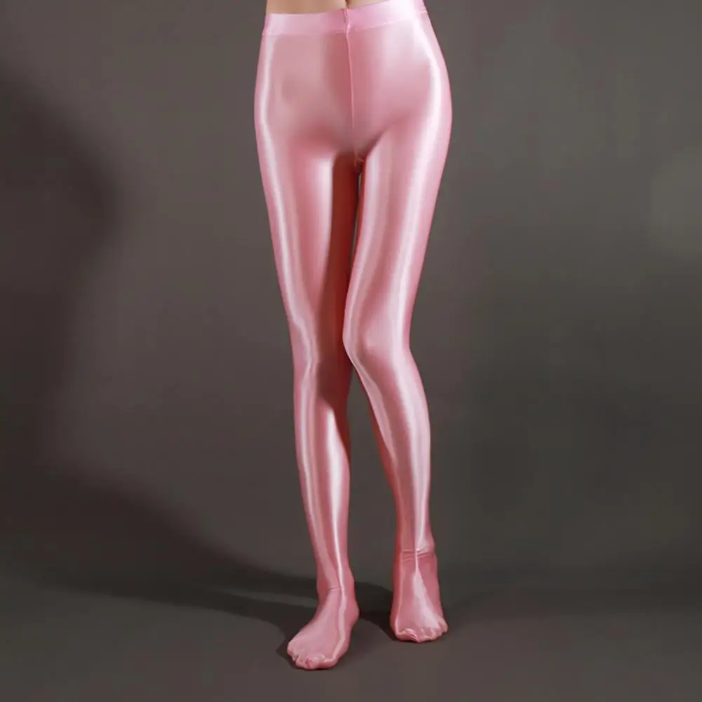 JJJG Shiny-Leggings de Yoga, Haute artificiel asticité, pour Performance sur Scène