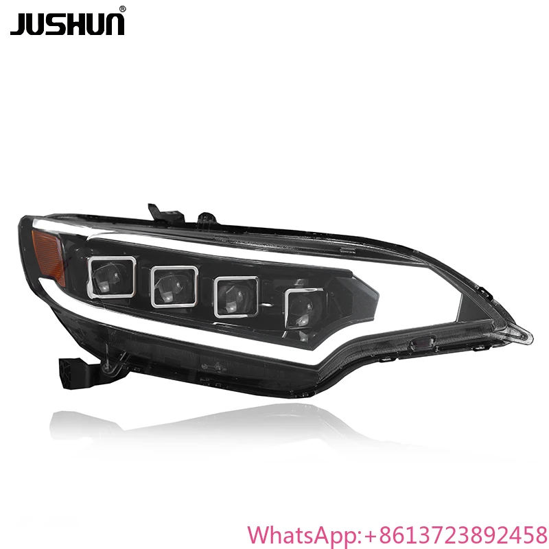 

JS Auto Lighting System LED Light for Honda Fit GK5 Headlights 2014-2020 DRL Full 4 Lens Head Lamps Turn Signal