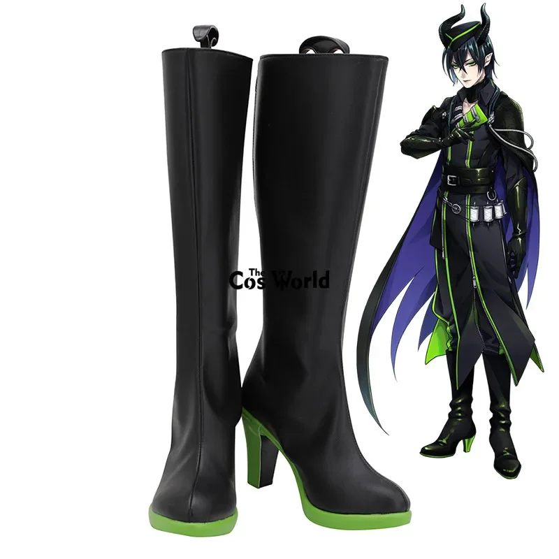 

Twisted Wonderland Malleus Draconia Games Customize Cosplay High Heels Shoes Boots