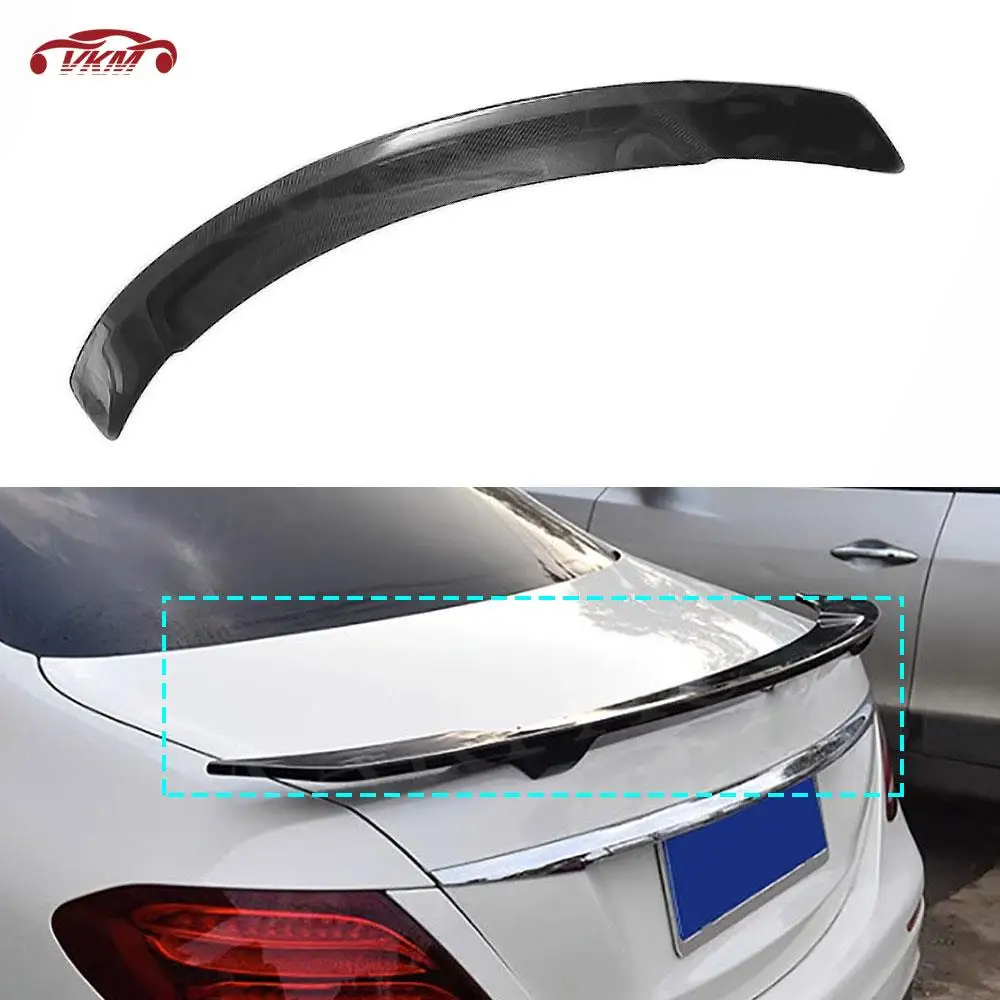 

Carbon Fiber Rear Trunk Spoiler Wing for Benz E Class W213 E63 AMG Sedan 2017- 2019 ABS Car Boot BodyKits Decoration Accessories