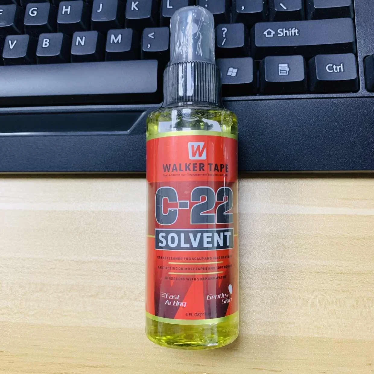 C-22/Flasche Lösungsmittel-Spray-Entferner für Spitzenperücken, Toupet-Klebstoffentferner, Perückenkleber-Entferner für Band-Haarverlängerungen