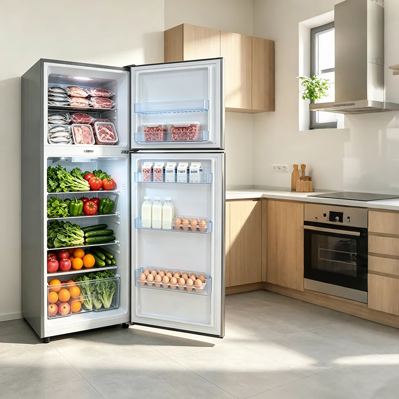 Model BCD-368W  Variable Frequency Compressor Air-Cooled Double-Door Refrigerator Plastic Class Energy Efficiency for Household