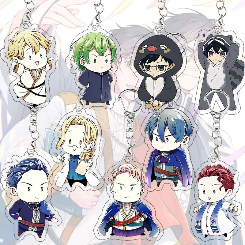 Isekai Büroangestellter Acryl-Schlüsselanhänger Chibi-Charakter Exquisiter Schlüsselring Figuren-Zubehör Cartoon Norbert Blanc Kamil Karvada