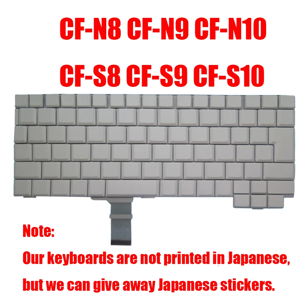 

Laptop Keyboard For Panasonic For Let's Note CF-N8 CF-N9 CF-N10 CF-S8 CF-S9 CF-S10 JP Layout No Text Printing White New