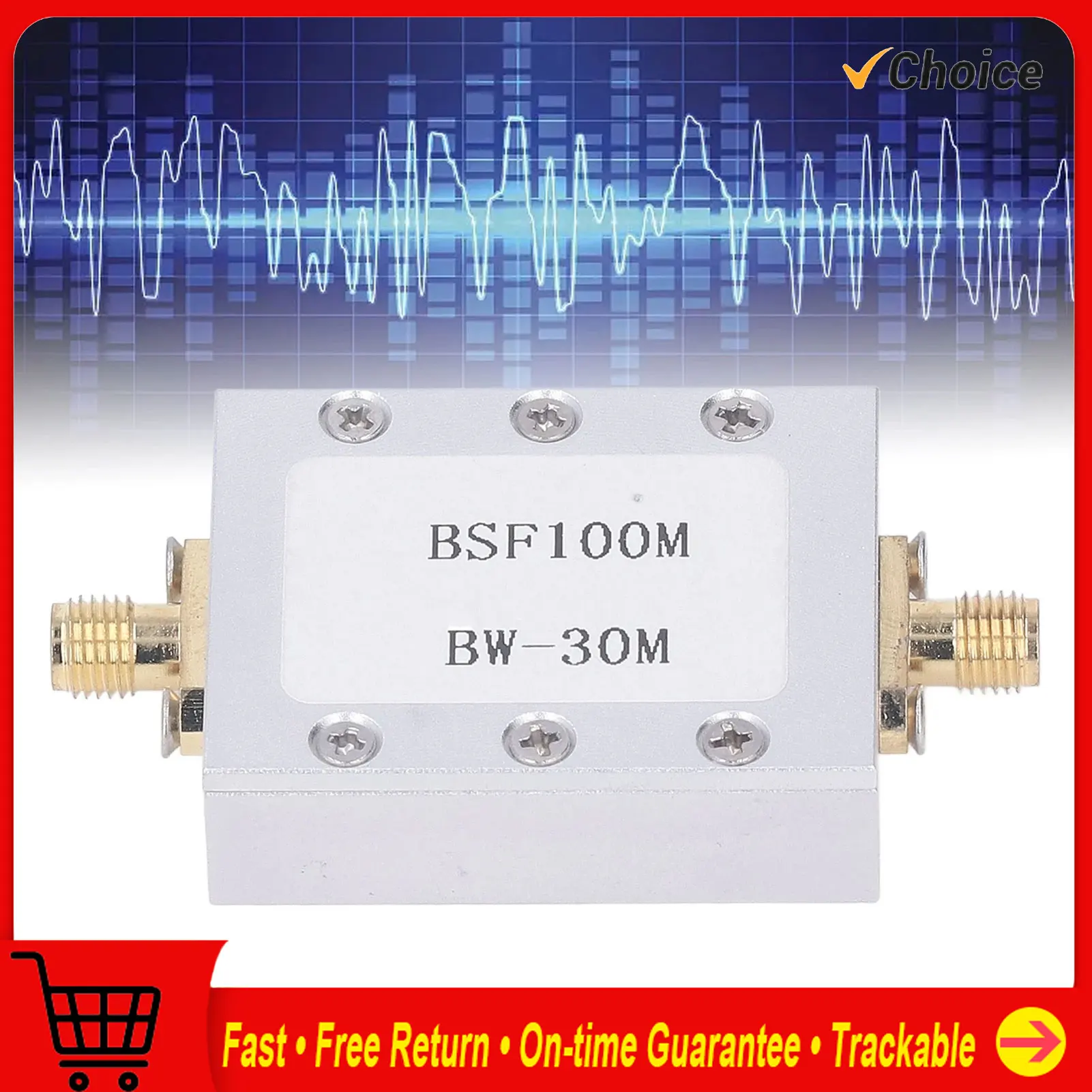 

Broadcast FM Block Filter Band Stop Filter 88‑108M Anti FM Interference CNC Aluminum Alloy Shell Passive Notch Filter