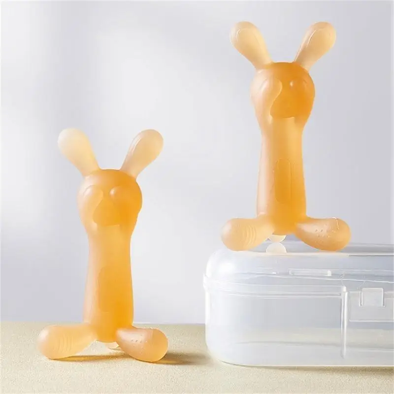 

581F Rabbit Teether Baby Teether Teething Relief Toy for Toddlers Newborns