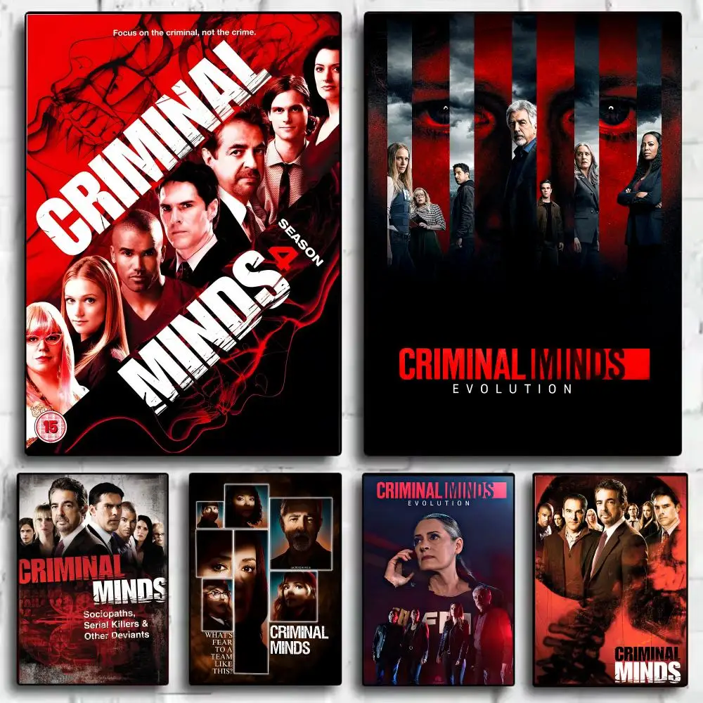 Crime Series C-Criminal Minds Poster Modern Minimalist Wall Art Prints for Bedroom Living Room Aesthetic Contemporary Decor Gift